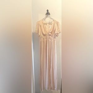 Baltic Born Praque maxi dress w/ slit champagne BRAND NEW size M